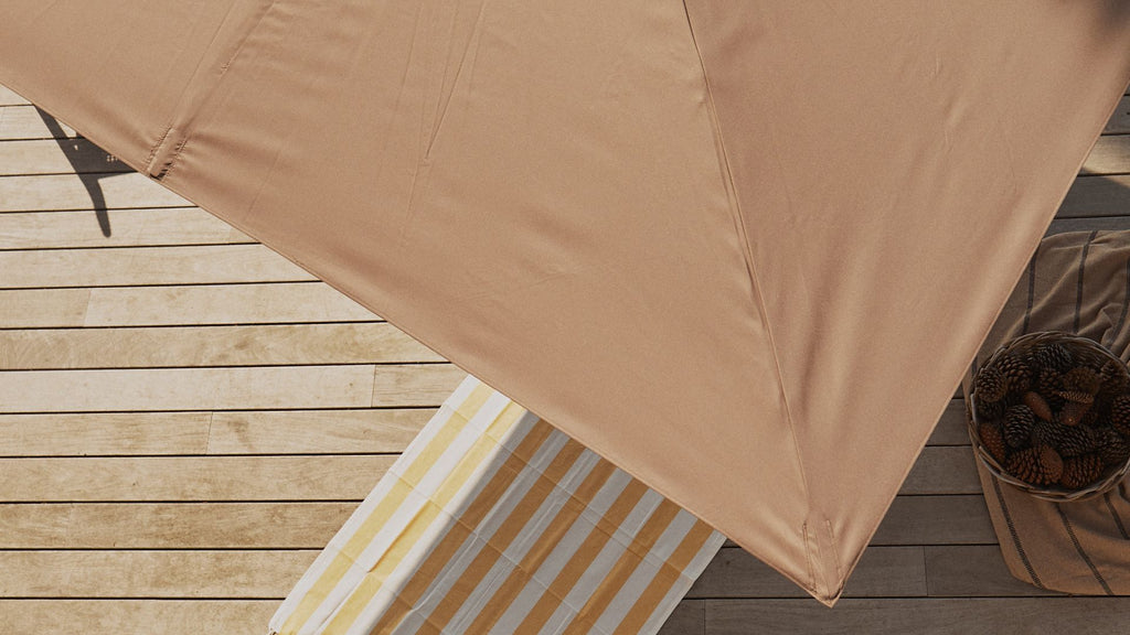 Brown parasol fabric