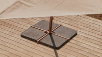 Heavy parasol base or wheeled base: which solution should you choose for your terrace?