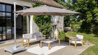 Professional parasol base: stone, concrete or steel, how to choose the right material?