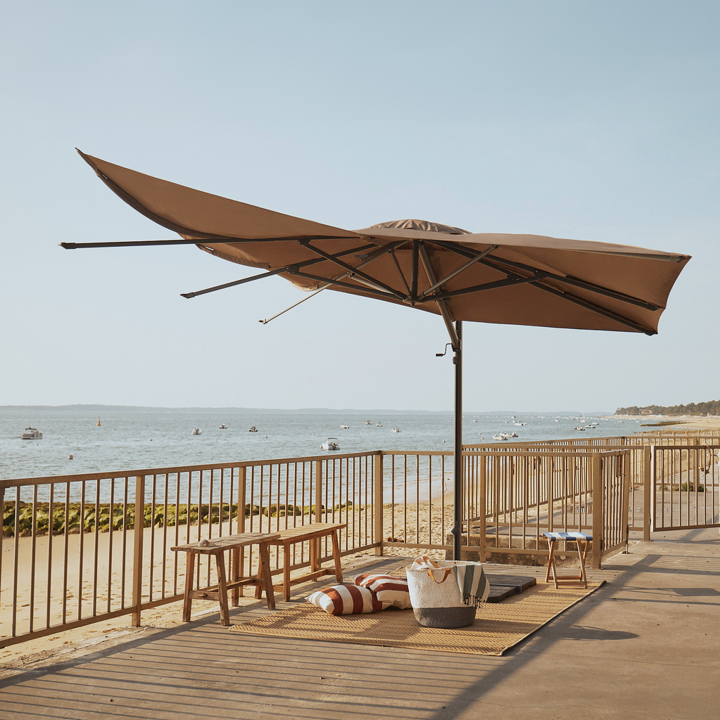 Windproof commercial parasol