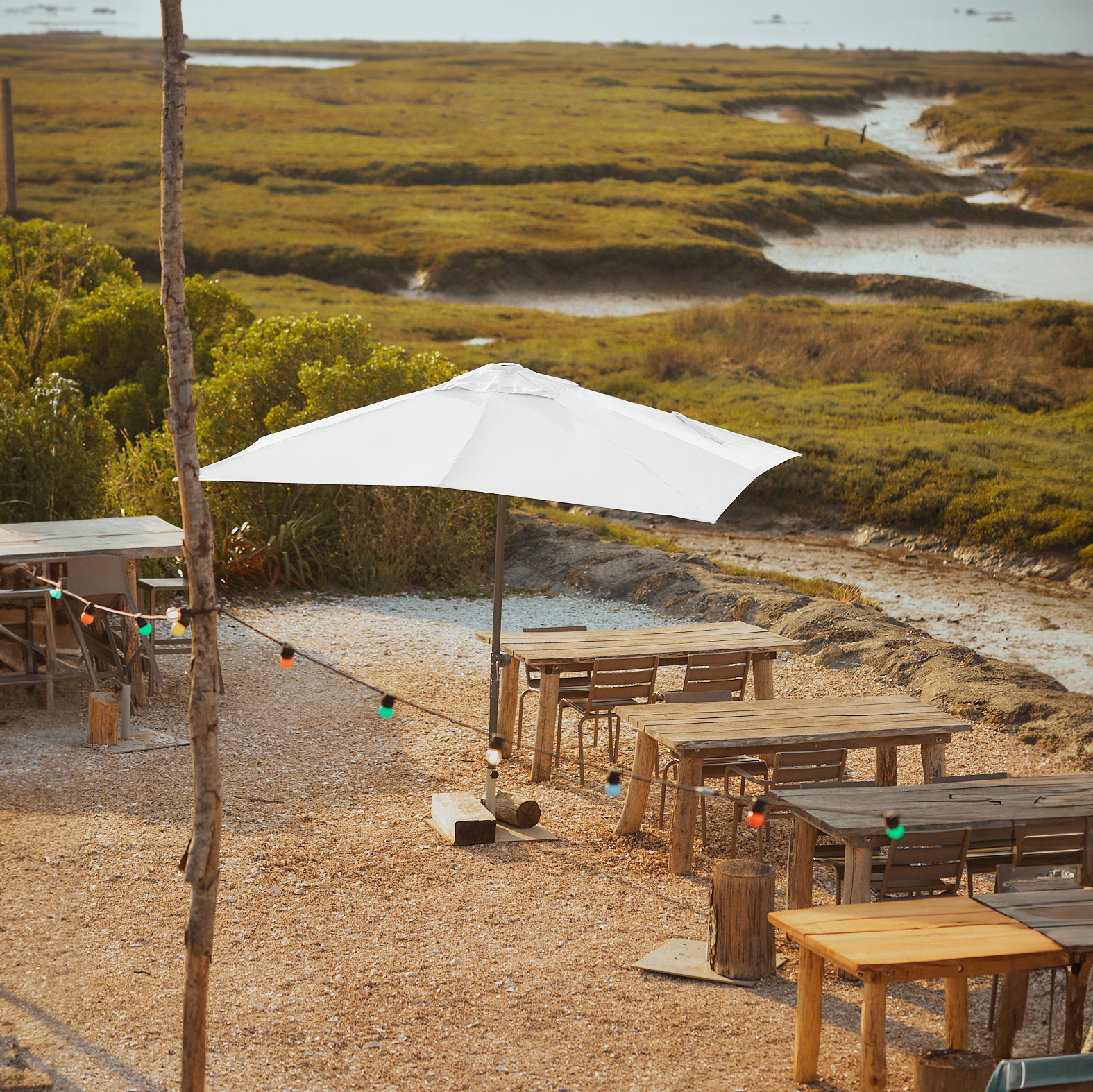 Centre pole parasol 3x3m