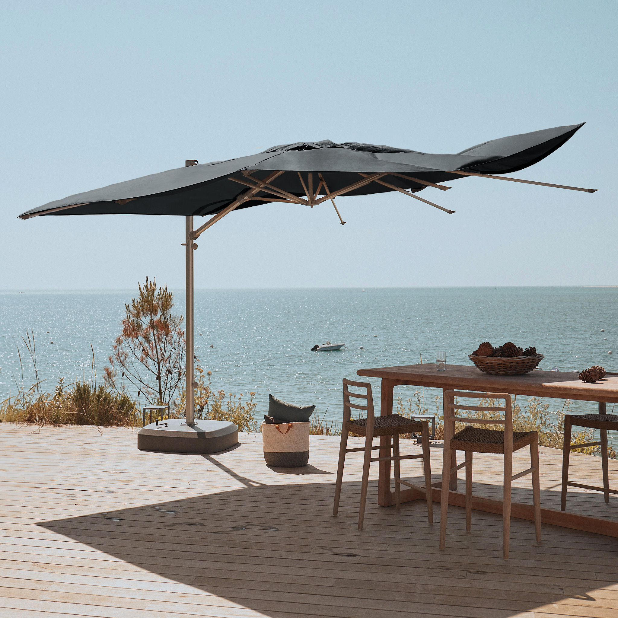 Grey parasol