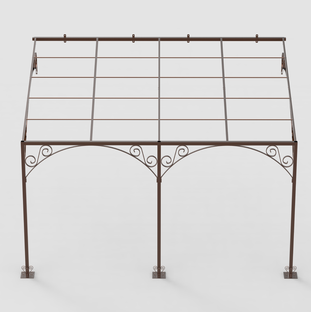 Wall mounted pergola