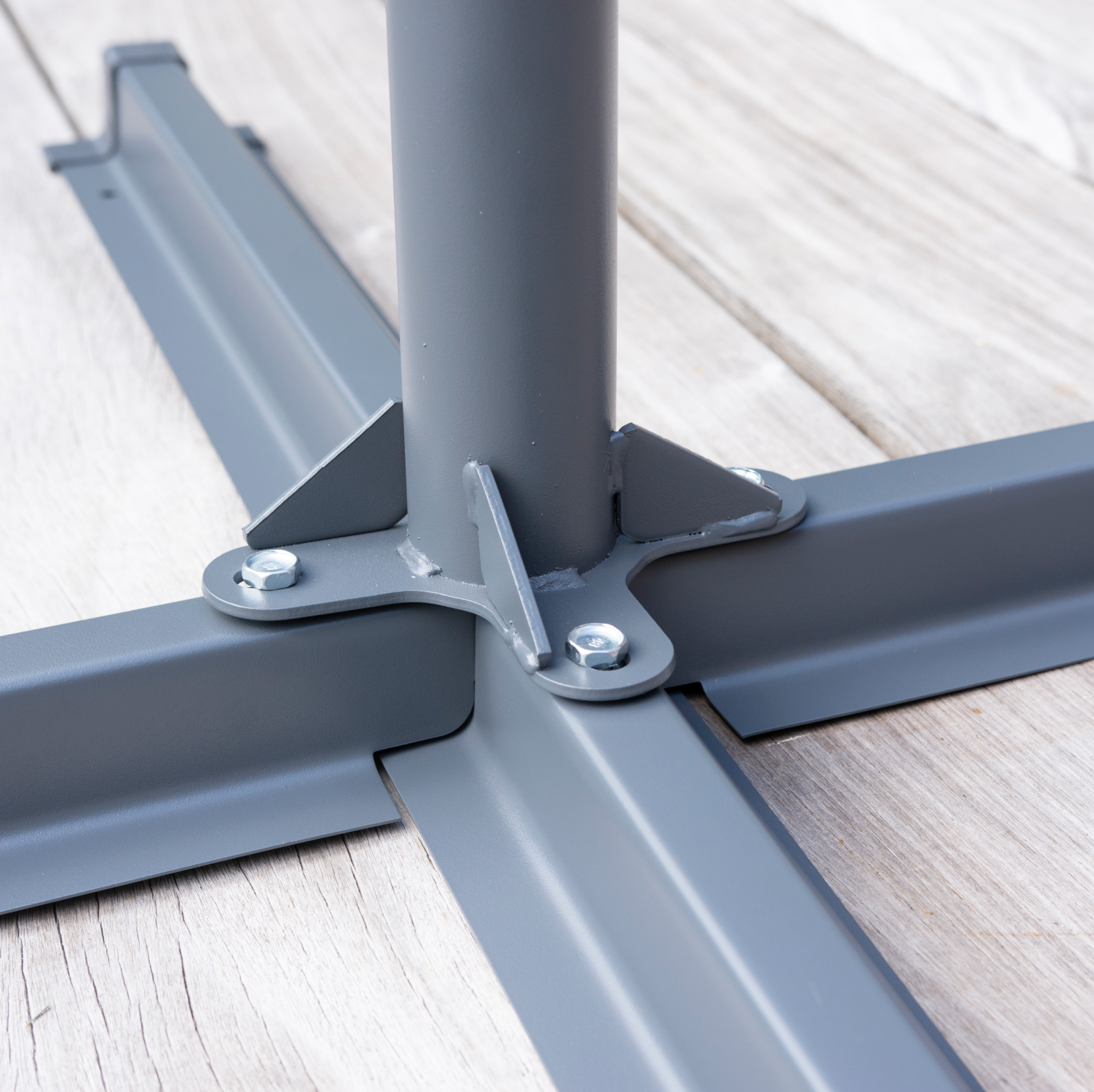 Cross base Fogony for centre pole parasol