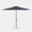 Windproof centre pole parasol Aura 3x3m - Charcoal grey frame inish