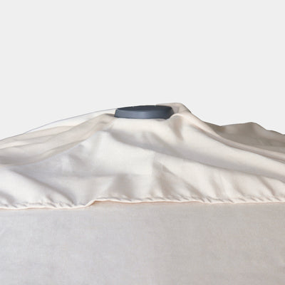 Windproof centre pole parasol Aura 3x3m - Charcoal grey frame inish