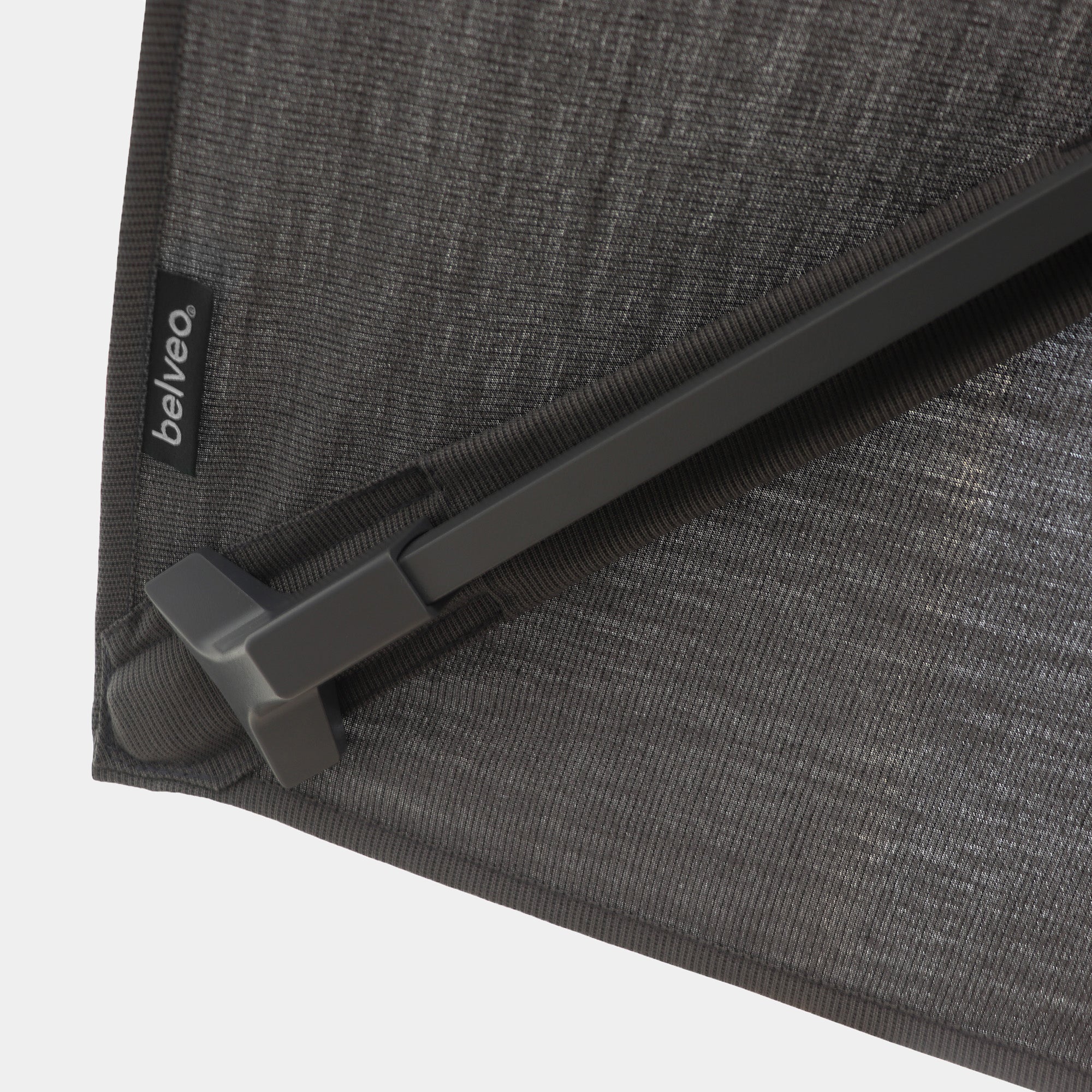 Windproof cantilever parasol Mistral 3x3m - Charcoal grey frame finish