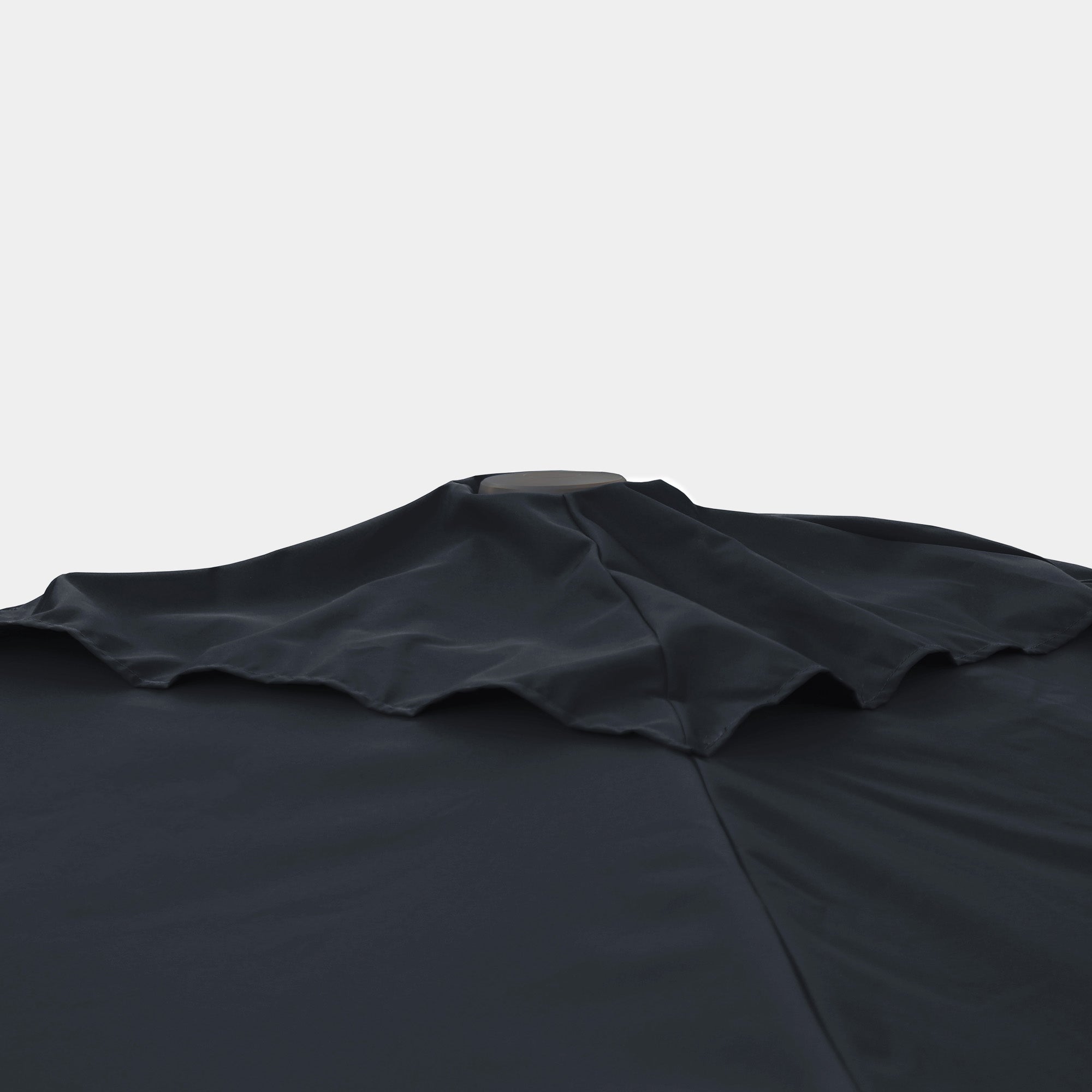 Windproof centre pole parasol Aura 3x3m - Charcoal grey frame inish