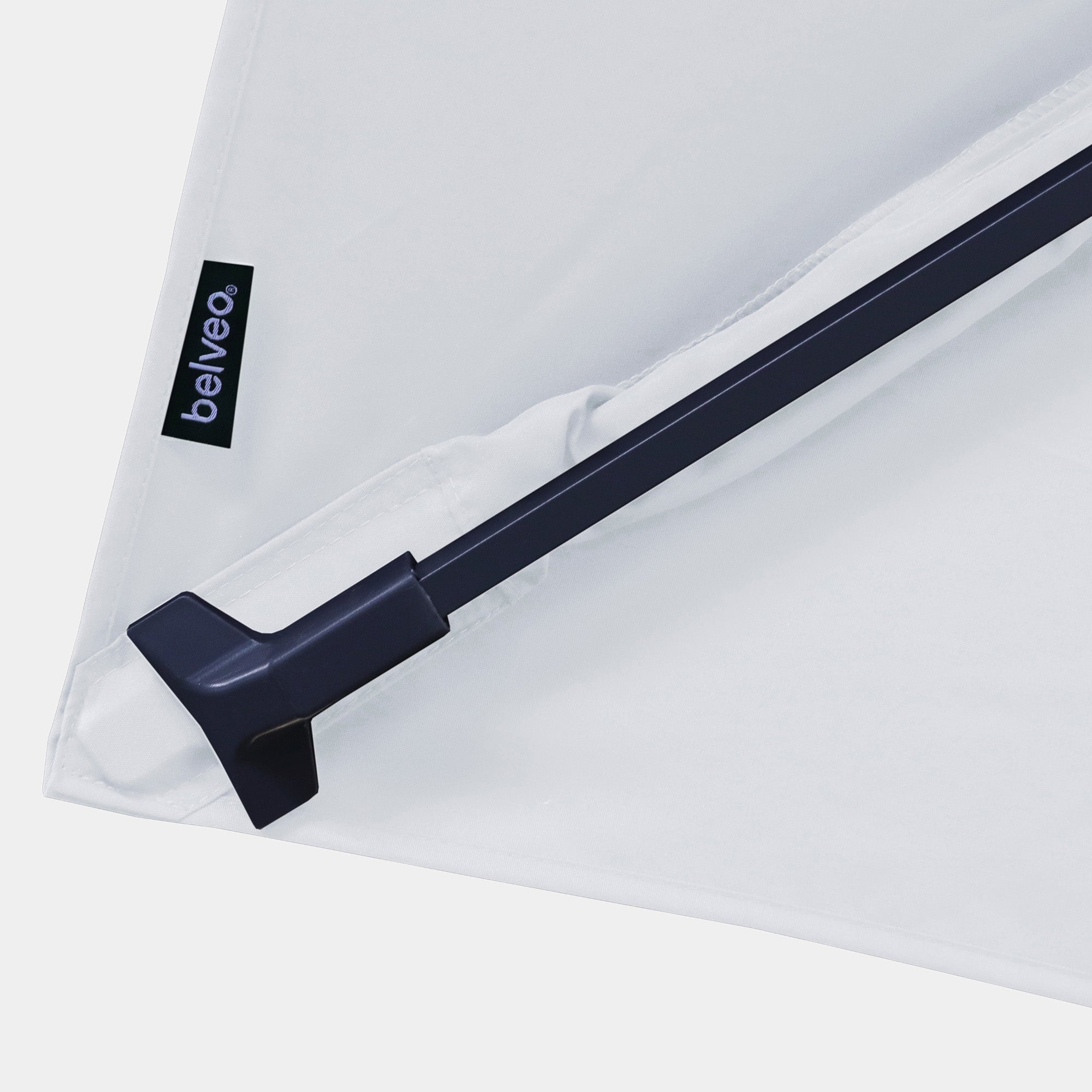 Windproof cantilever parasol Mistral 3x3m - Charcoal grey frame finish