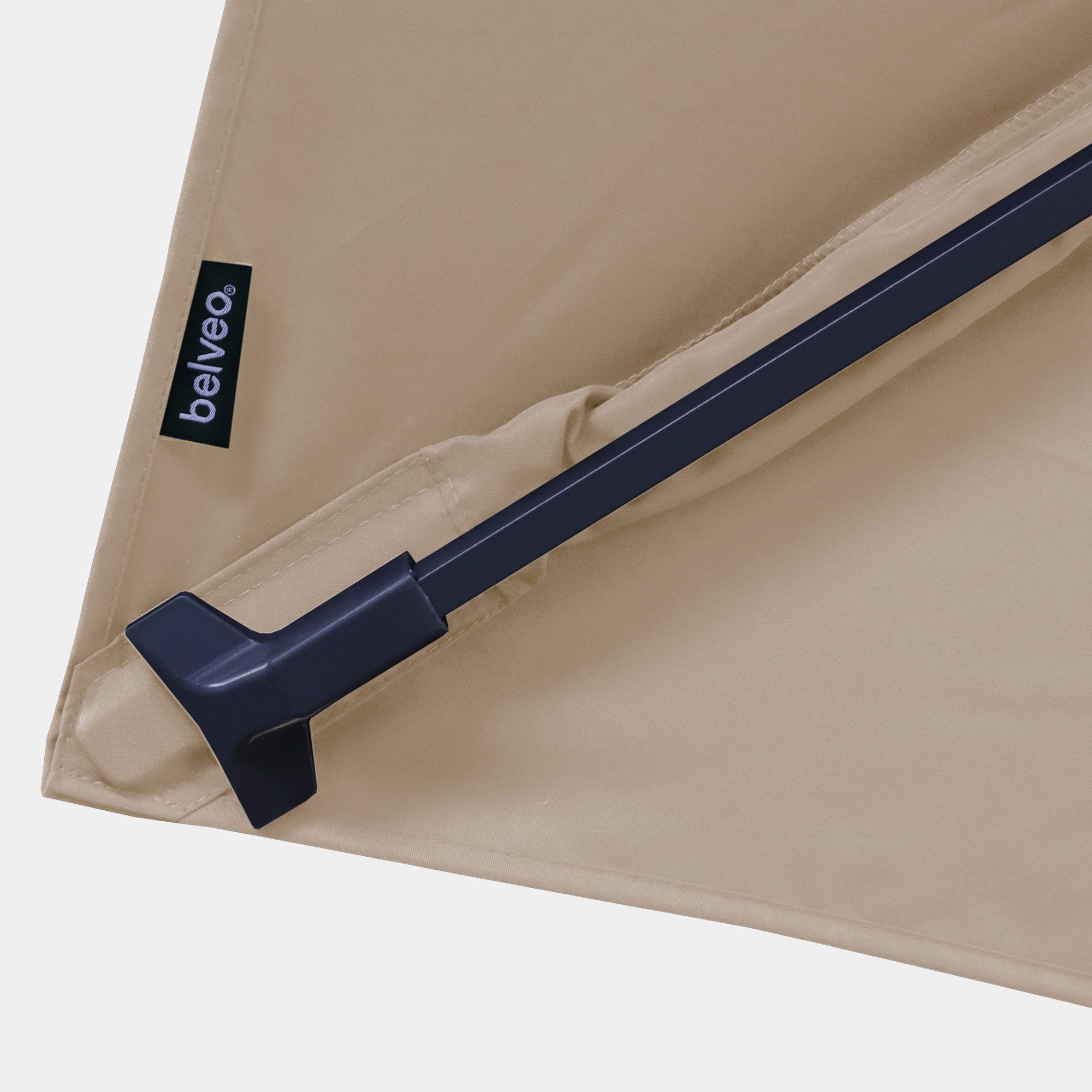 Windproof cantilever parasol Mistral 3x3m - Charcoal grey frame finish