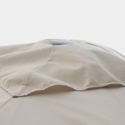 Windproof cantilever parasol Mistral 3x3m - Silver grey frame finish