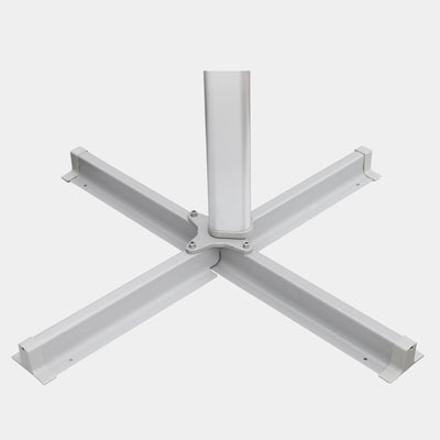 Windproof cantilever parasol Mistral 3x4m - Silver grey frame finish