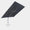Windproof cantilever parasol Mistral 3x4m - Silver grey frame finish