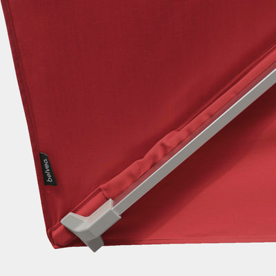 Windproof cantilever parasol Mistral 3x4m - Silver grey frame finish