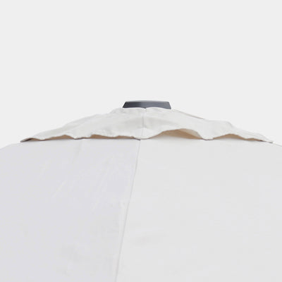 Windproof centre pole parasol Aura 2x2m - Charcoal grey frame finish