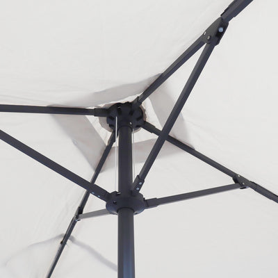 Windproof centre pole parasol Aura 2x2m - Charcoal grey frame finish