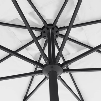 Windproof centre pole parasol Aura 3x3m - Charcoal grey frame inish