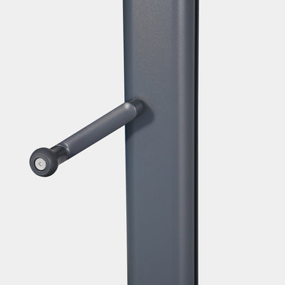 Windproof cantilever parasol Mistral 3x3m - Charcoal grey frame finish