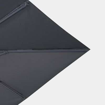 Windproof cantilever parasol Mistral 3x3m - Charcoal grey frame finish