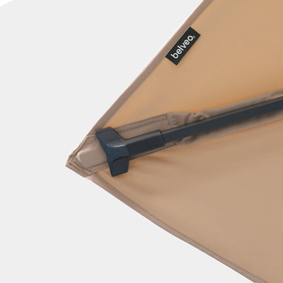 Windproof cantilever parasol Mistral 3x3m - Charcoal grey frame finish