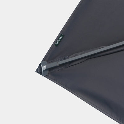 Windproof cantilever parasol Mistral 3x3m - Charcoal grey frame finish