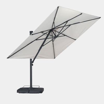 Windproof cantilever parasol Mistral 3x3m - Charcoal grey frame finish