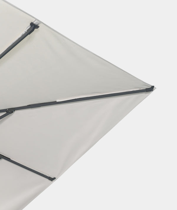 Windproof cantilever parasol Mistral 3x3m - Charcoal grey frame finish