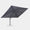 Windproof cantilever parasol Mistral 3x3m - Charcoal grey frame finish