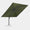 Windproof cantilever parasol Mistral 3x3m - Charcoal grey frame finish