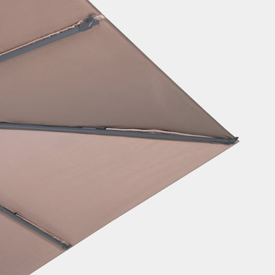 Windproof cantilever parasol Mistral 3x3m - Charcoal grey frame finish