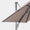 Windproof cantilever parasol Mistral 3x3m - Charcoal grey frame finish