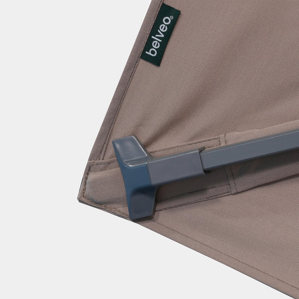 Windproof cantilever parasol Mistral 3x3m - Charcoal grey frame finish