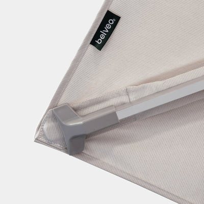 Windproof cantilever parasol Mistral 3x4m - Silver grey frame finish