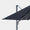 Windproof cantilever parasol Mistral 3x4m - Charcoal grey frame finish