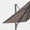 Windproof cantilever parasol Mistral 3x4m - Charcoal grey frame finish