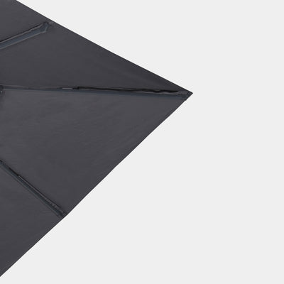 Windproof cantilever parasol Mistral 3x4m - Charcoal grey frame finish