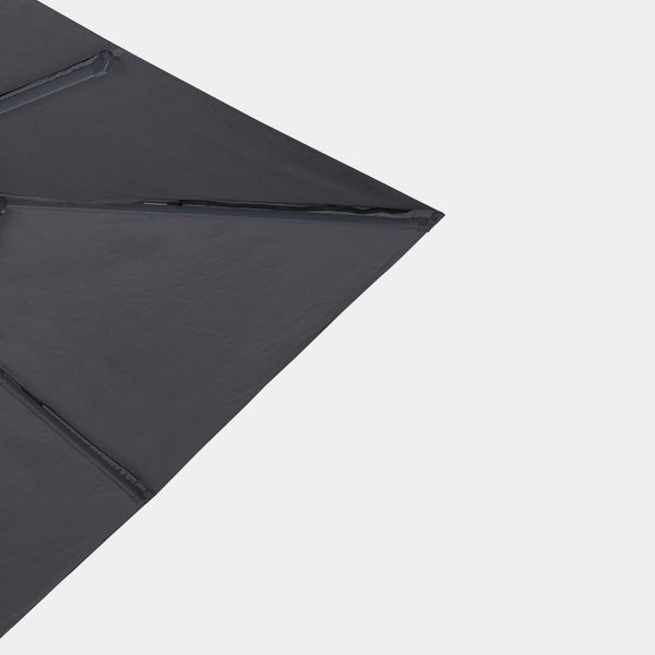 Windproof cantilever parasol Mistral 3x4m - Charcoal grey frame finish