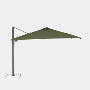 Windproof cantilever parasol Mistral 3x4m - Charcoal grey frame finish