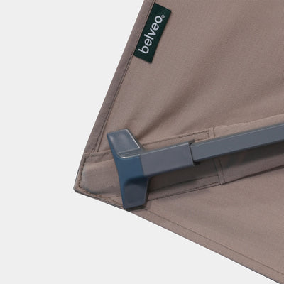 Windproof cantilever parasol Mistral 3x4m - Charcoal grey frame finish