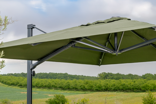 Wind resistant parasol