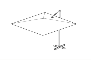 Cantilever parasol