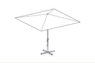 Centre pole parasol