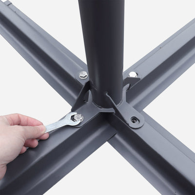 Cross base Fogony for centre pole parasol